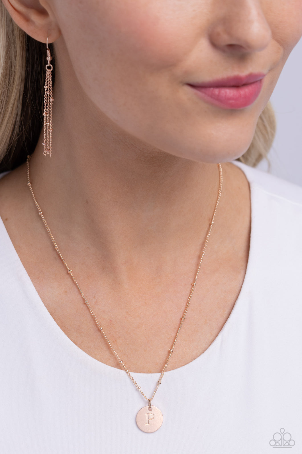 Initial Elegance - Rose Gold - P