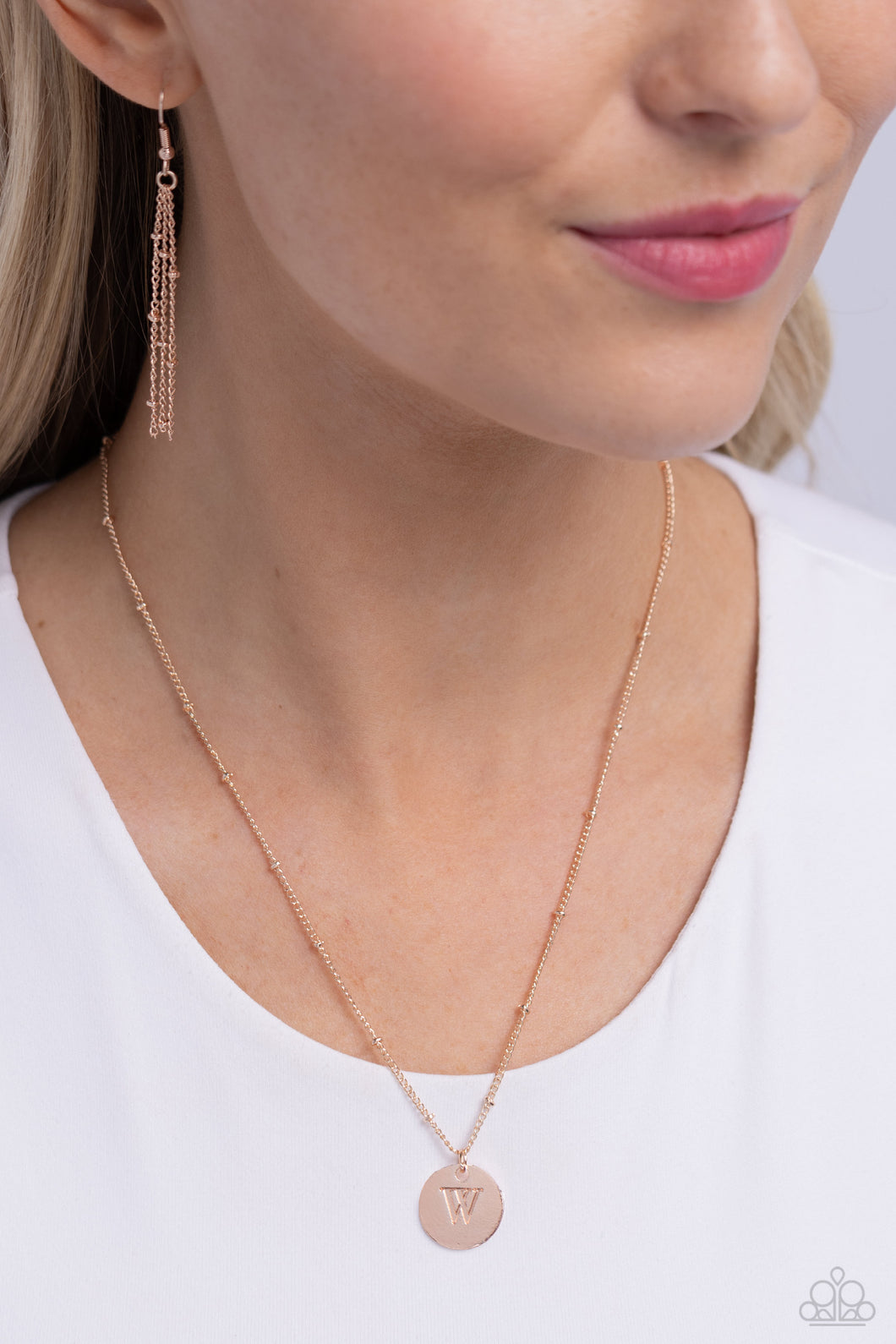 Initial Elegance - Rose Gold - W