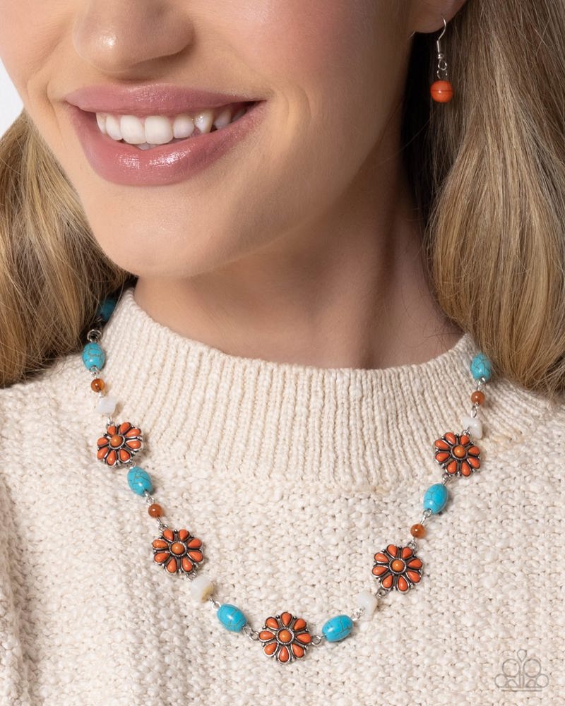 Complete Look - Orange and Turquoise