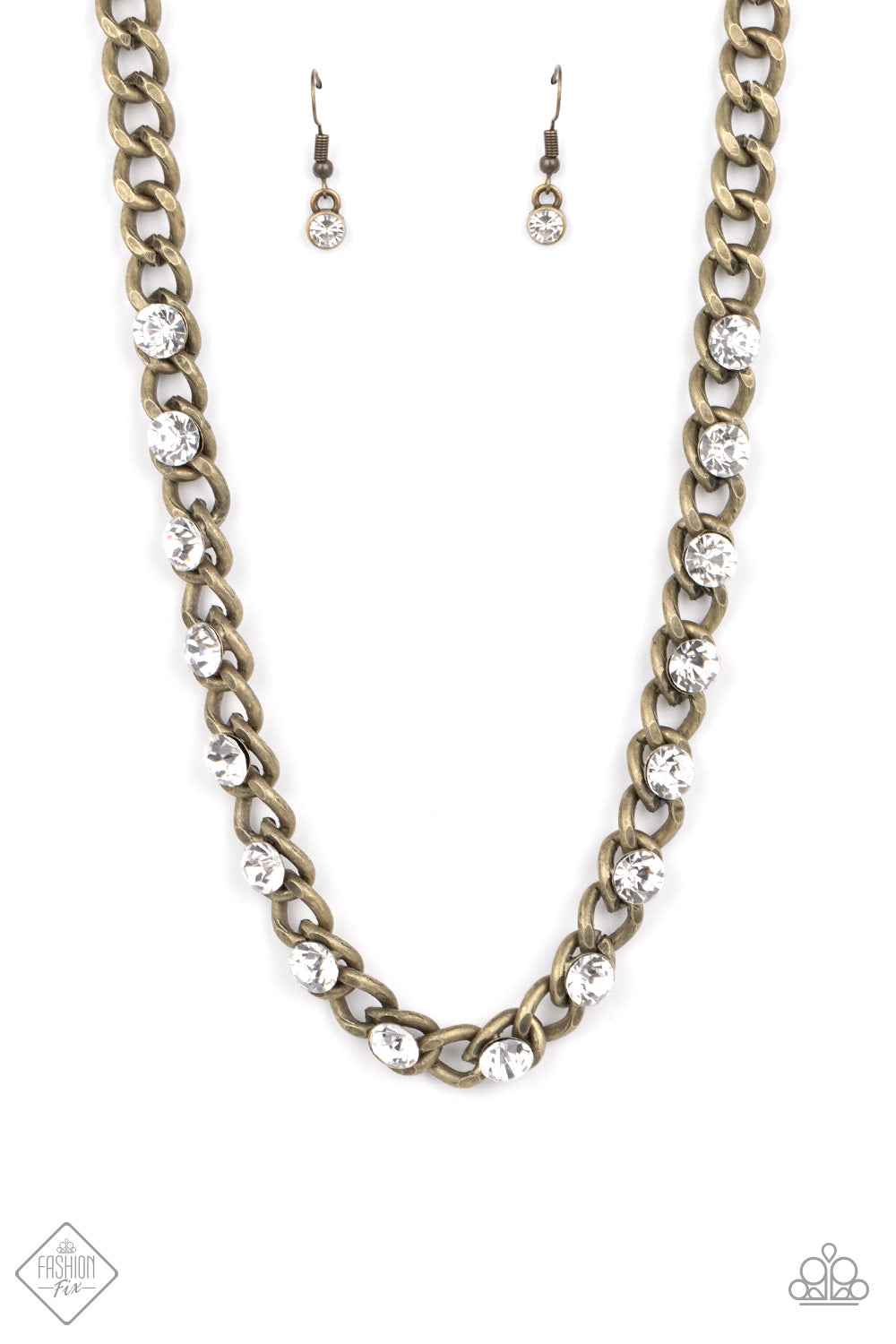 Major Moxie brass necklace