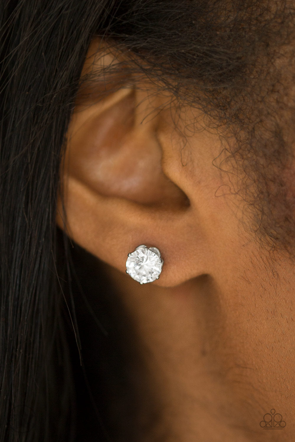 Just In Timeless white earrings