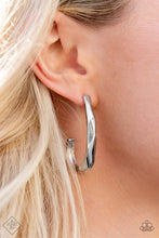 Load image into Gallery viewer, Made You Hook silver earrings
